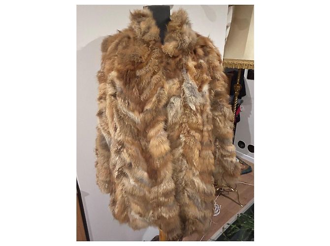 Autre Marque Fuchsfelljacke caramel Größe 42 Karamell - Ansicht 3