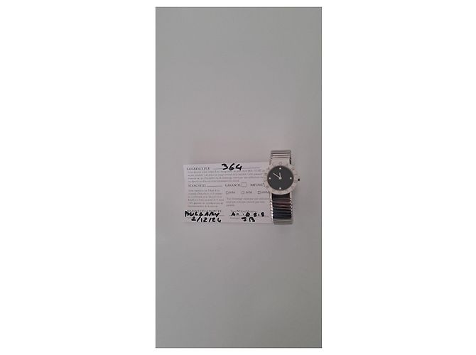 Bulgari Tubogas Silberne Uhr Schwarz - Ansicht 13