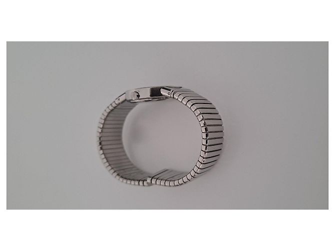 Bulgari Tubogas Silberne Uhr Schwarz - Ansicht 9