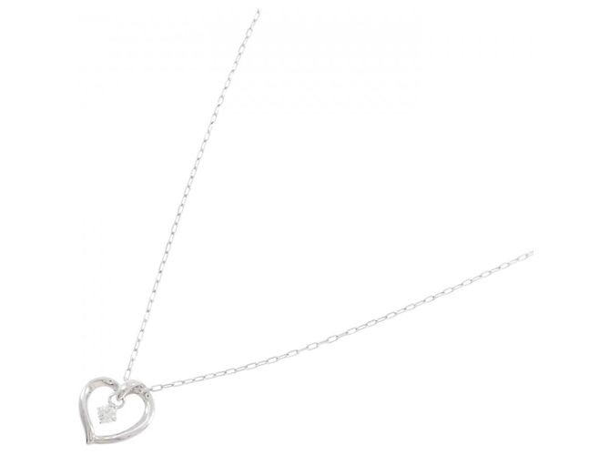 Autre Marque Collana in zirconia cubica in oro bianco K10 4℃ Argento - vista 2