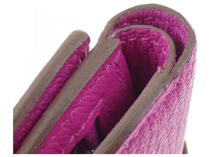 Cartera Hermès Béarn en cabra Rosa - vista 4