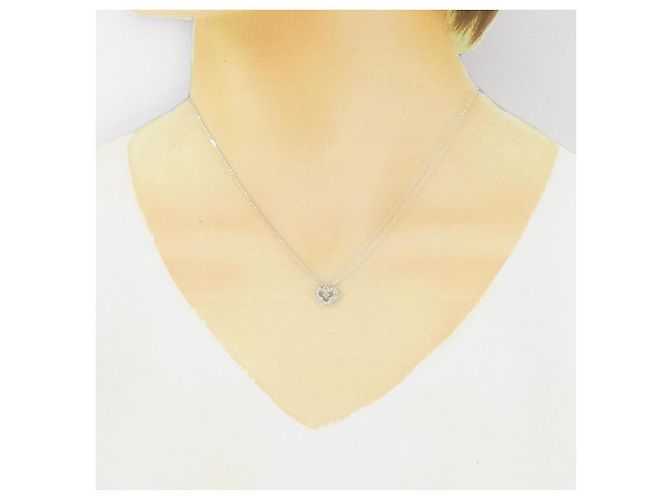Autre Marque Collana in diamante in oro bianco Au750 Argento - vista 6
