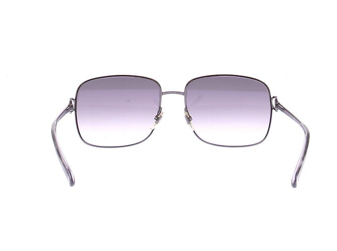 Gucci Gafas de sol de metal negro con lentes degradadas - vista 3