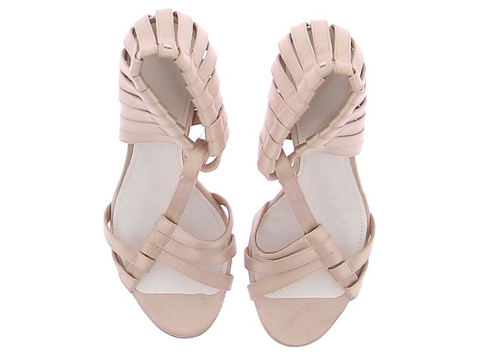 Maison Martin Margiela Beige Satin High Heels - Ansicht 6