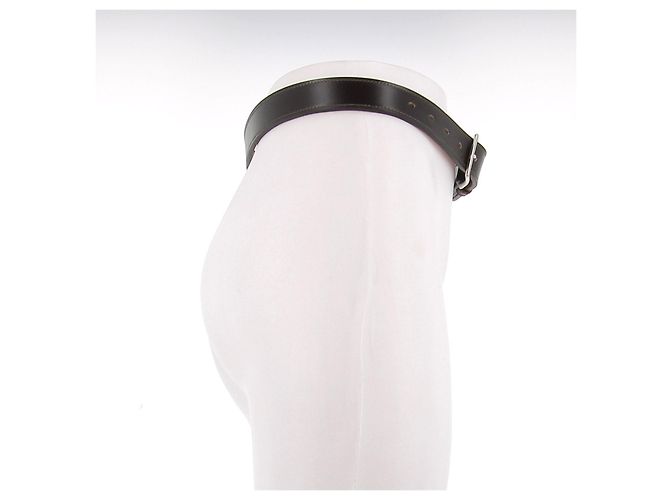 Hermès Cinturón 'Étrivière' de cuero marrón Castaño - vista 4