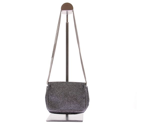 Jimmy Choo Clutch argentata brillante Argento - vista 2