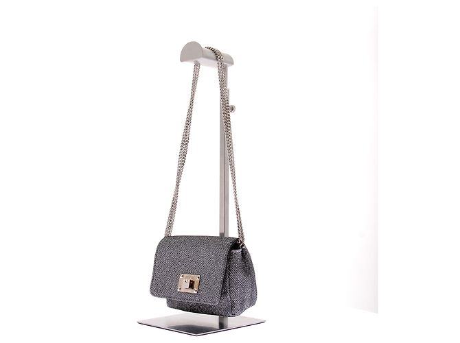 Jimmy Choo Clutch argentata brillante Argento - vista 5