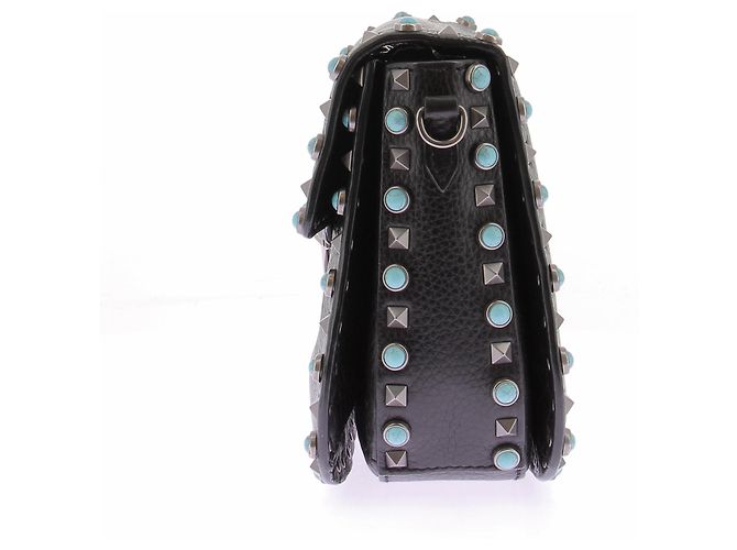 Valentino Garavani Bolso "Guitar Rockstud" negro de cuero - vista 4