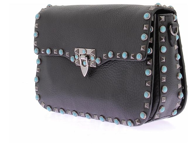 Valentino Garavani Bolso "Guitar Rockstud" negro de cuero - vista 5