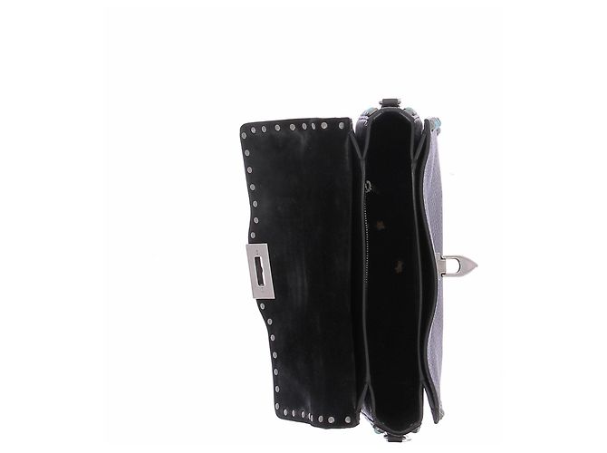 Valentino Garavani Bolso "Guitar Rockstud" negro de cuero - vista 6