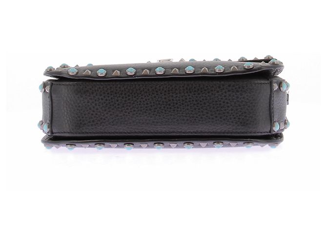 Valentino Garavani Bolso "Guitar Rockstud" negro de cuero - vista 7