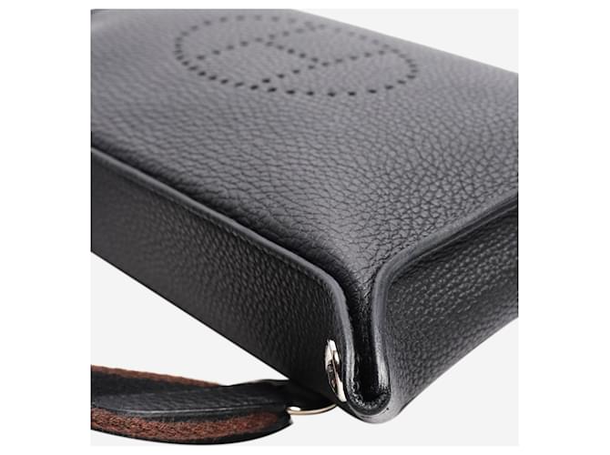 Hermès Borsa a tracolla Videpoches nera Nero - vista 6