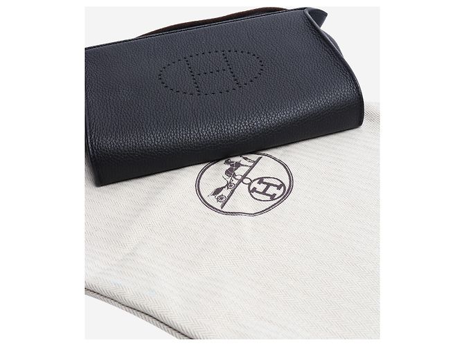 Hermès Borsa a tracolla Videpoches nera Nero - vista 9