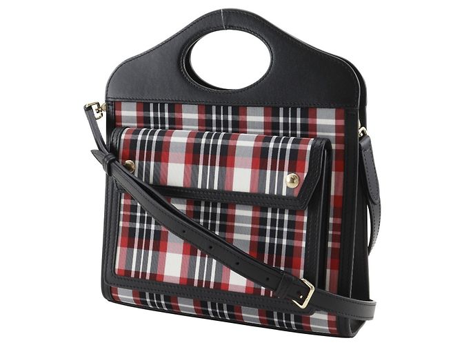 Burberry Mini Pocket Tasche Schwarz Rot - Ansicht 2