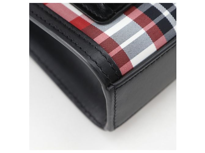 Burberry Mini Pocket Tasche Schwarz Rot - Ansicht 4