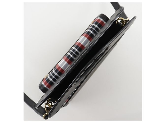 Burberry Mini Pocket Tasche Schwarz Rot - Ansicht 5