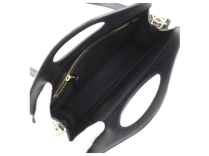 Burberry Mini Pocket Tasche Schwarz Rot - Ansicht 6