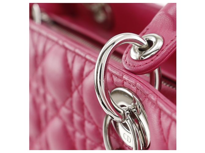 Borsa Lady Cannage di Christian Dior Rosa - vista 12