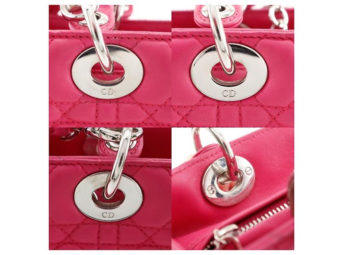 Borsa Lady Cannage di Christian Dior Rosa - vista 16