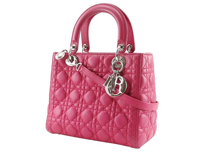 Borsa Lady Cannage di Christian Dior Rosa - vista 2