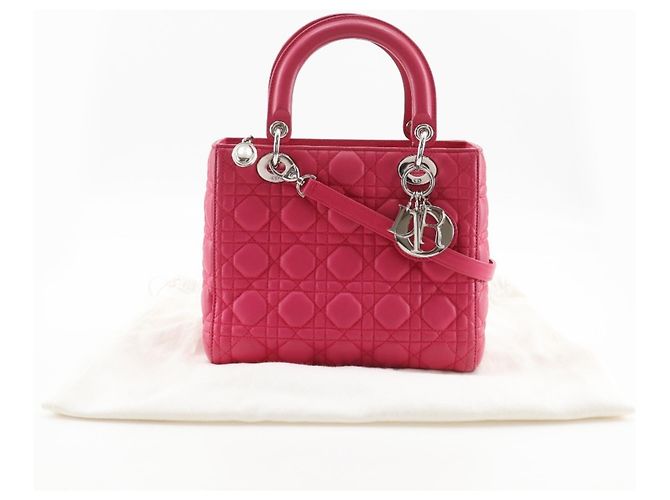 Borsa Lady Cannage di Christian Dior Rosa - vista 20