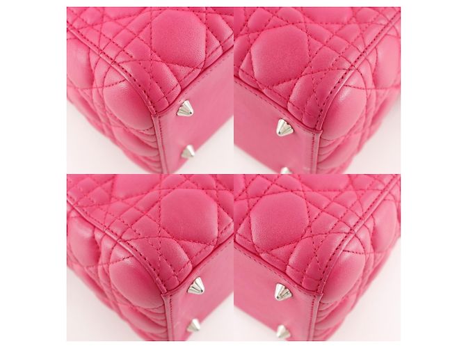 Borsa Lady Cannage di Christian Dior Rosa - vista 4