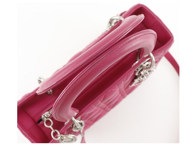 Borsa Lady Cannage di Christian Dior Rosa - vista 5