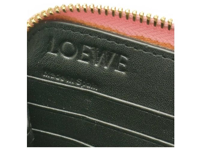 Portafoglio Puzzle LOEWE in rosa e nero - vista 10