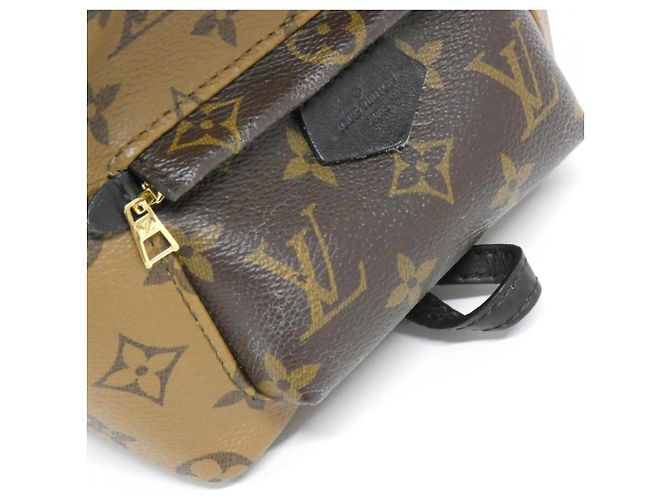 Zaino Mini Palm Springs Monogram Reverse Louis Vuitton Marrone - vista 4