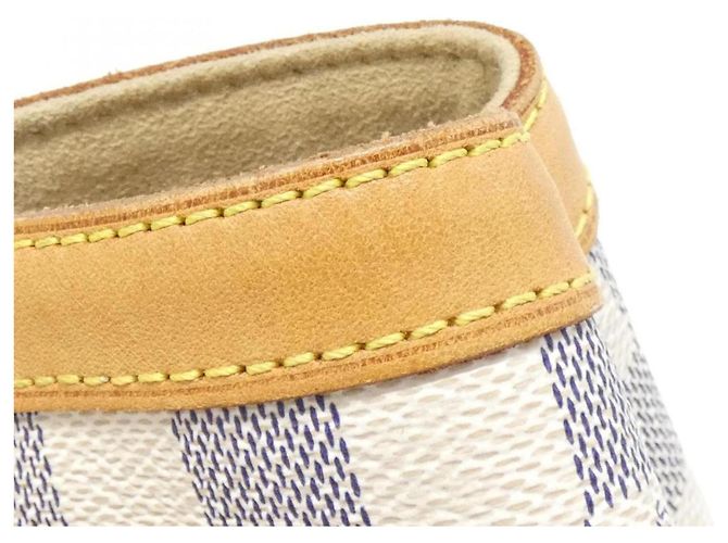 Borsa Hampstead MM Damier Azur di Louis Vuitton Bianco Blu - vista 4