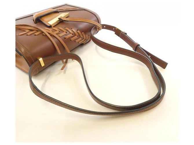 Borsa a Spalla Loewe Barcelona 302 74MM15 Marrone - vista 6