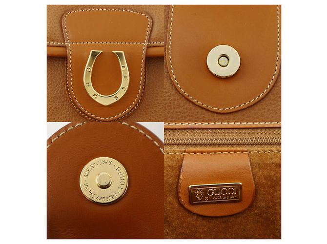 Borsa Tote Gucci Old in pelle marrone - vista 18