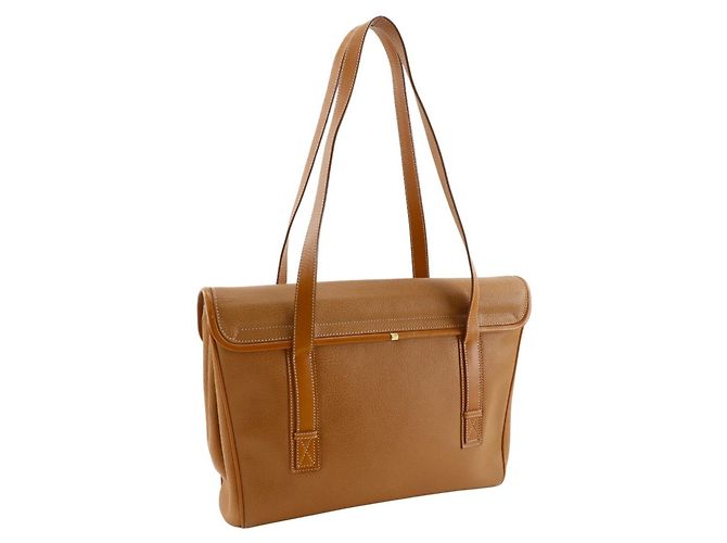 Borsa Tote Gucci Old in pelle marrone - vista 3