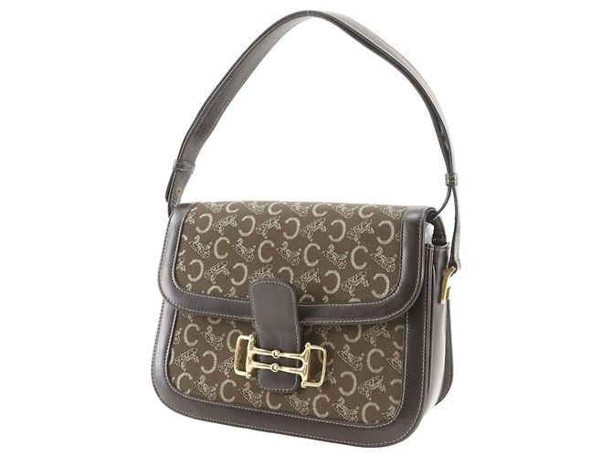Céline Celine Vintage-Handtasche Braun - Ansicht 2