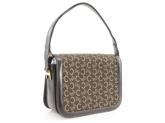 Céline Celine Vintage-Handtasche Braun - Ansicht 3
