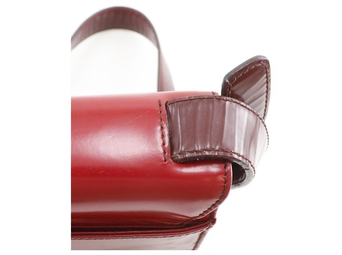 Prada Gradient Emaille Rote Schultertasche A5 mit Klappe - Ansicht 15