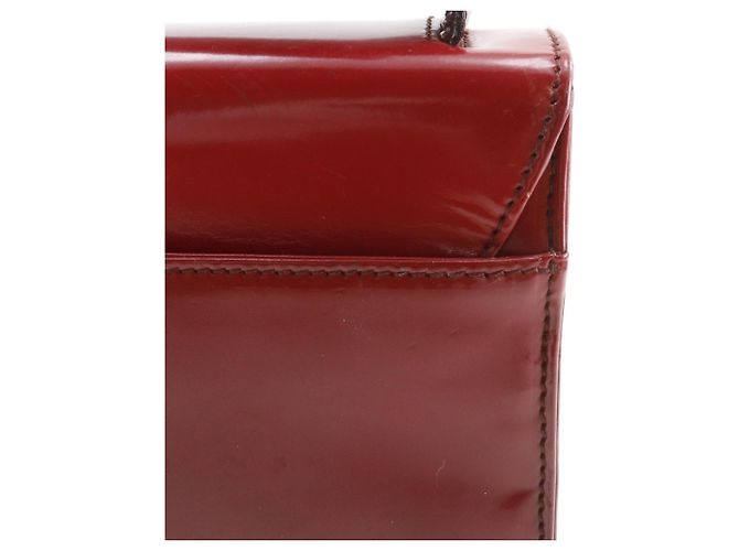 Prada Gradient Emaille Rote Schultertasche A5 mit Klappe - Ansicht 17