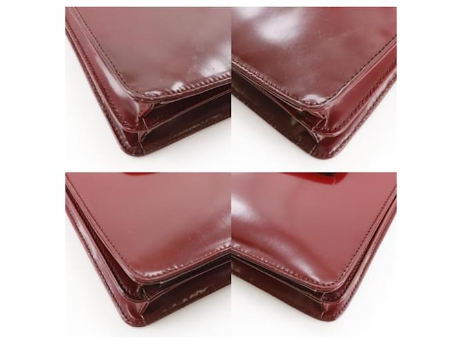Prada Gradient Emaille Rote Schultertasche A5 mit Klappe - Ansicht 4