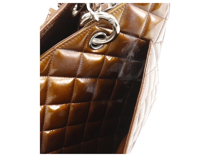 CHANEL Grand Shopping Tote Matelasse Bronze - view 14