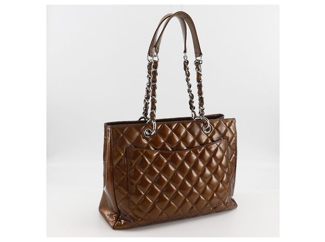 CHANEL Grand Shopping Tote Matelasse Bronze - view 3