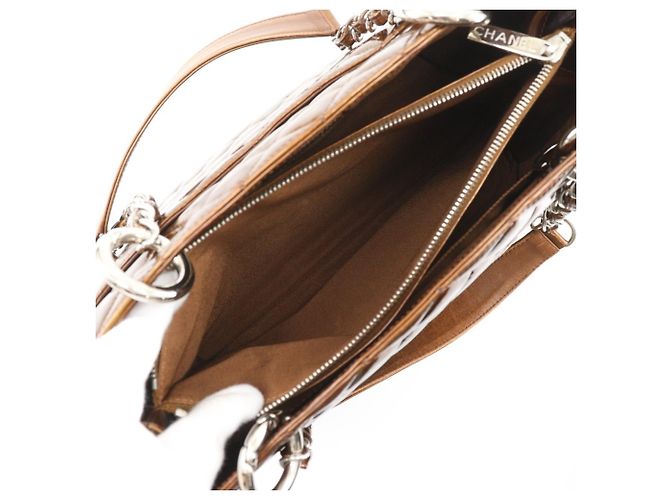 CHANEL Grand Shopping Tote Matelasse Bronze - view 7
