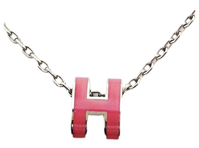 Hermès Collana Mini Pop Ash HERMES Rosa H Donna Argento - vista 2