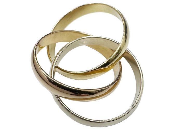 Anello Cartier Trinity in oro tricolore D'oro - vista 4