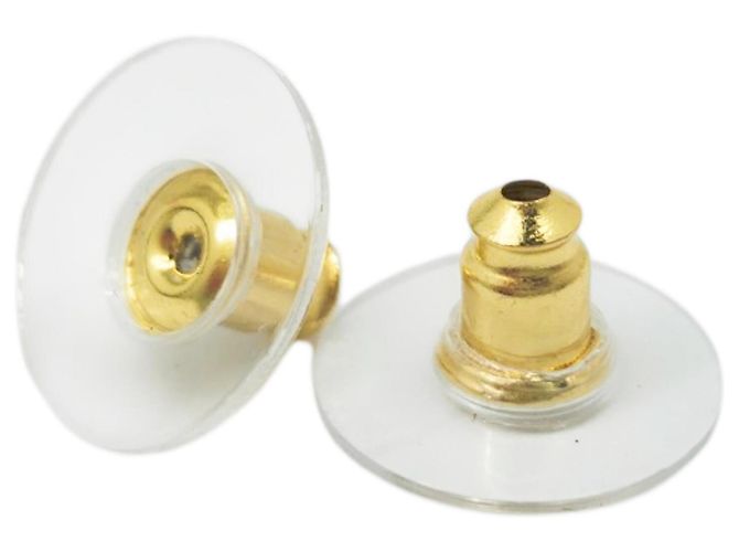 Orecchini a stella dorati e bianchi Chanel Bianco D'oro - vista 6