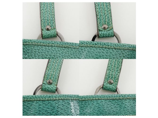 Gucci GG Canvas Tote Bag Beige Grün - Ansicht 11