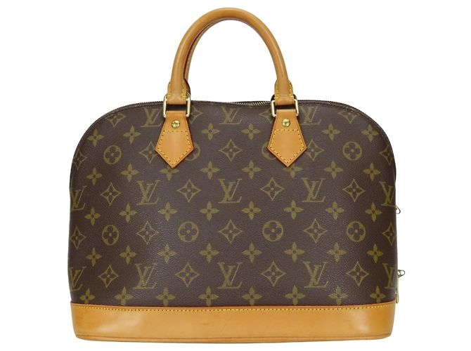 Borsa Alma Louis Vuitton Marrone Monogramma - vista 4