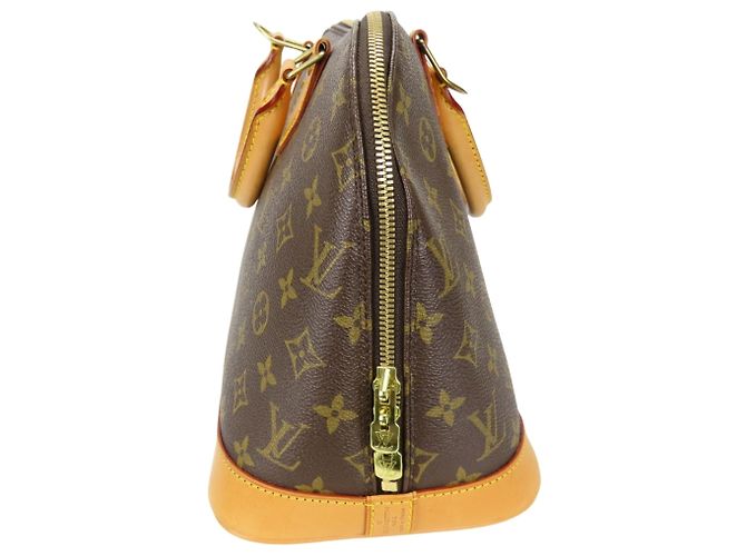 Borsa Alma Louis Vuitton Marrone Monogramma - vista 5