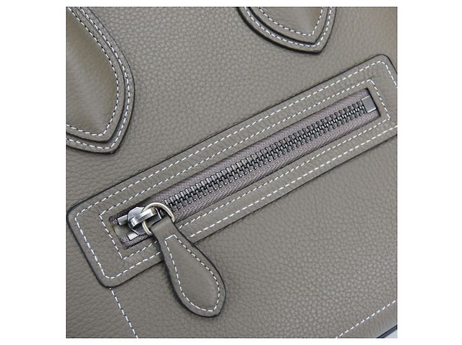 Céline Borsa Tote Celine Micro Luggage Grigio - vista 11