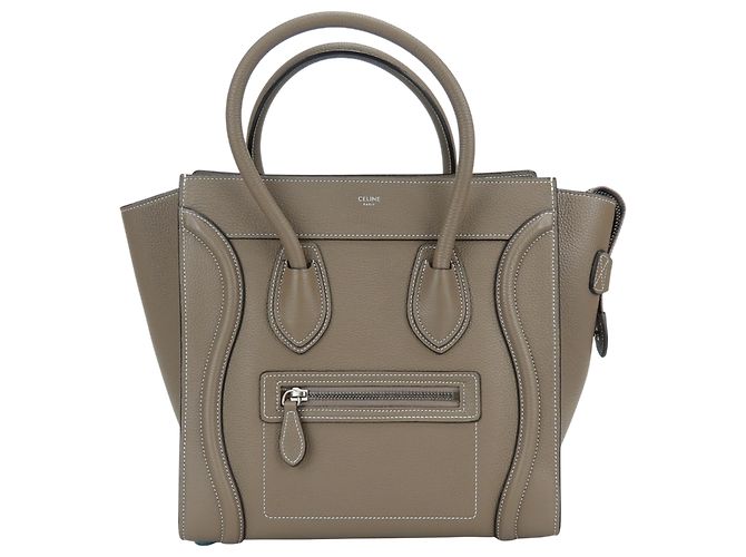 Céline Borsa Tote Celine Micro Luggage Grigio - vista 2