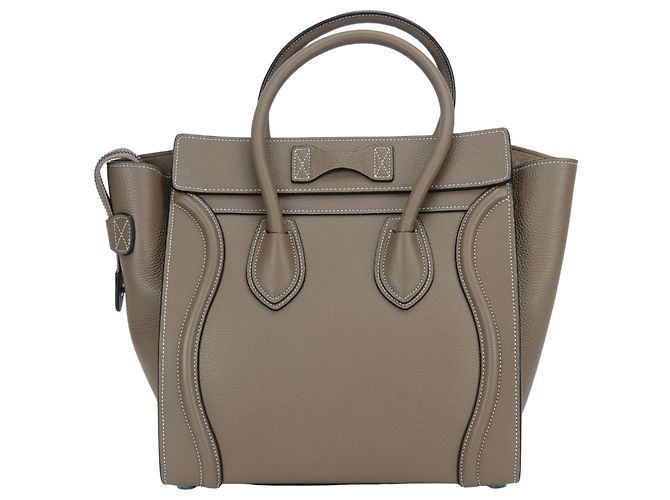 Céline Borsa Tote Celine Micro Luggage Grigio - vista 4